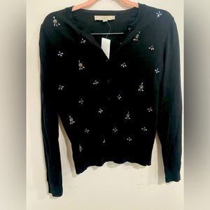 Beaded Ann Taylor cardigan NWT